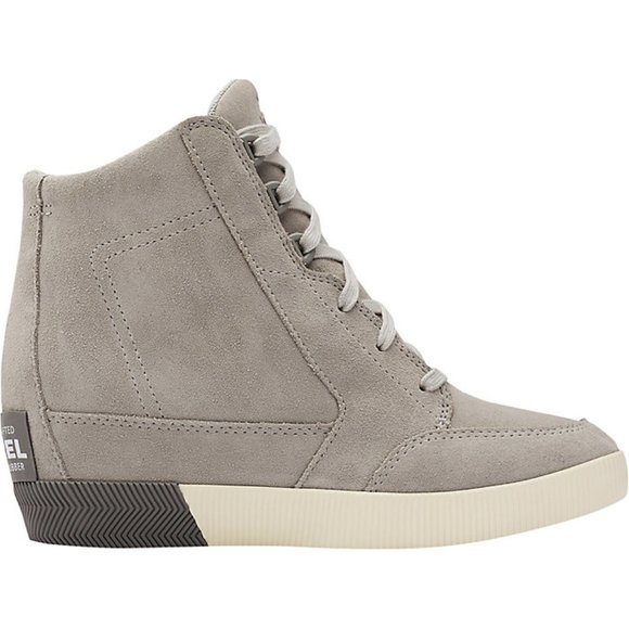 Sorel Out N About Dove Quarry Waterproof Wedges Boots Bootie Sneakers Shoes NEW - Picture 2 of 9